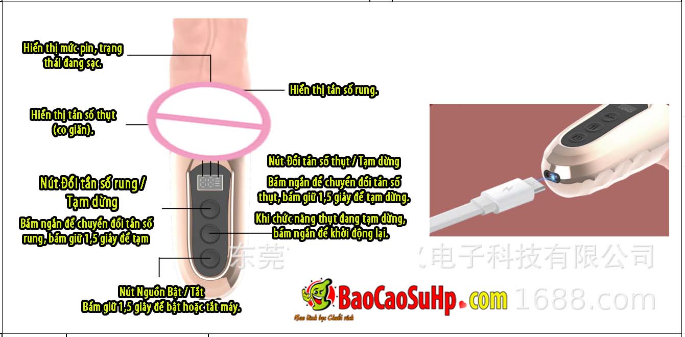 Dương vật giả Silicone Tenebris rung thụt ảnh 6