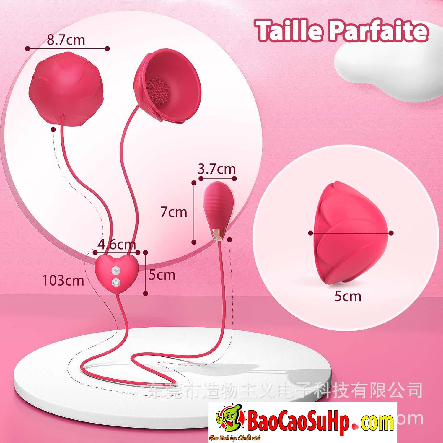 Trung rung APP Taille Parfaite 2in1 rung kich thich va bo hut ti tich hop 5