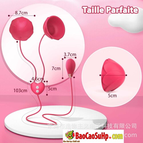 Trứng rung điều khiển APP Taille Parfaite 2in1 rung kích thích và bộ hút ti tích hợp
