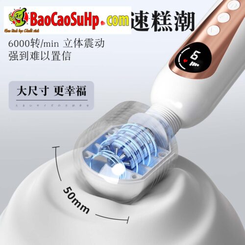 Chày rung phát nhiệt Mizzzee Happy Life White Firebaby giá rẻ rung mạnh