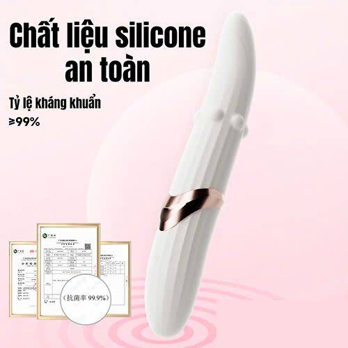 Dụng cụ massage điểm G đa năng xoay lắc bi chạy Jiuuy điều khiển qua app