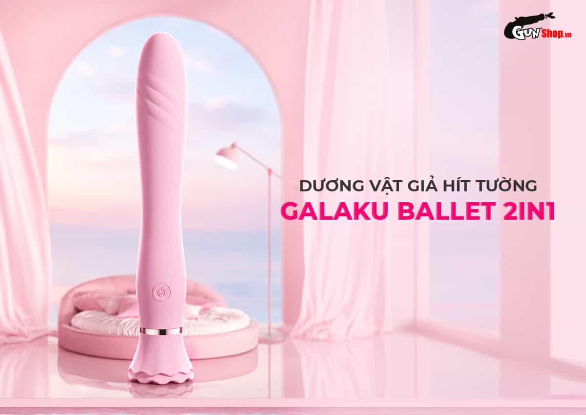 Máy rung massage đa năng Galaku Ballet 2in1 kích thích đa điểm
