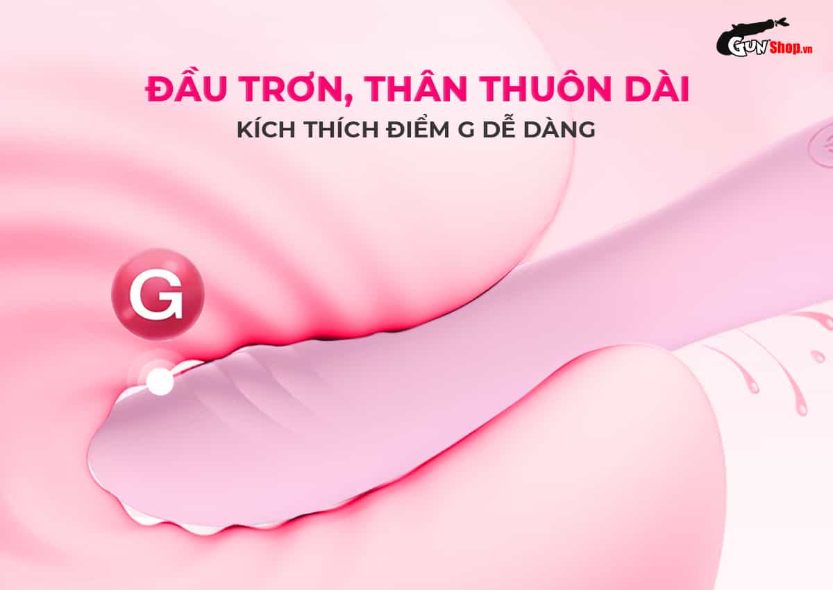 Galaku Ballet 2in1 với đầu trơn cong thái học giúp cho vào trong kích thích điểm G dễ dàng