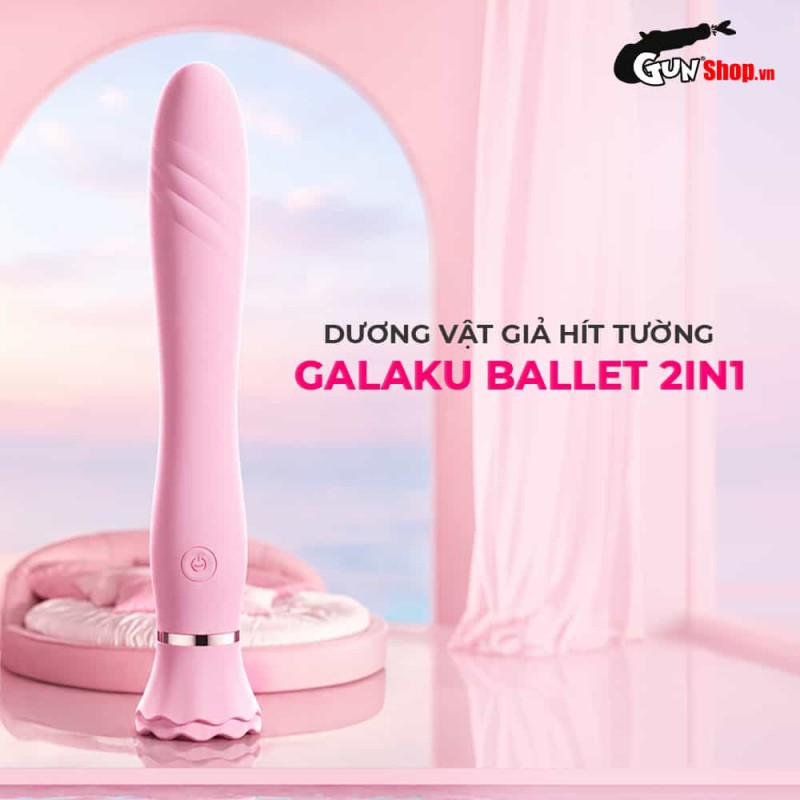 Dương vật giả hít tường Galaku Ballet 2in1