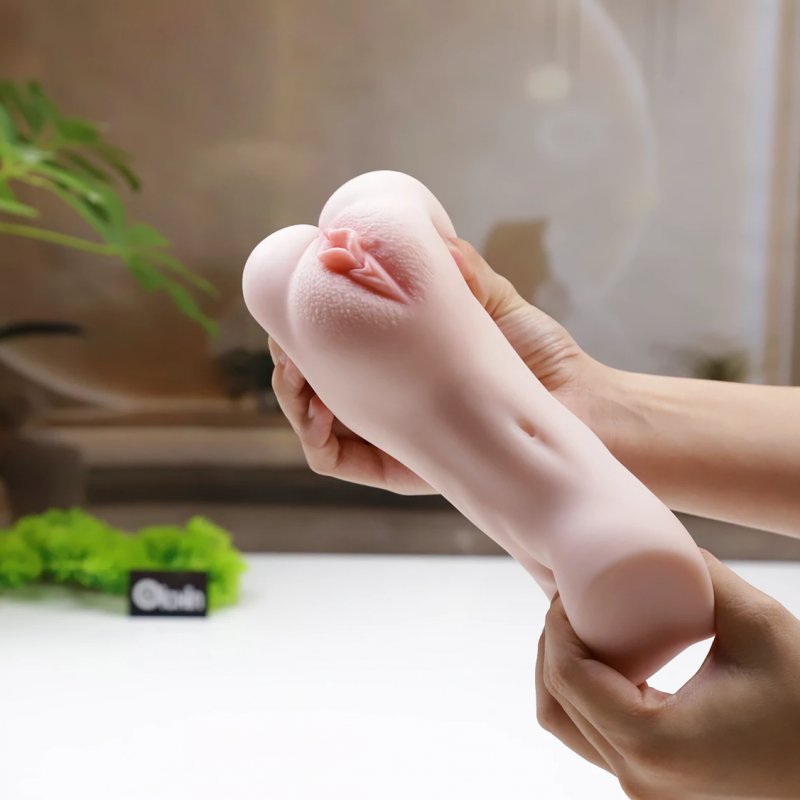 Âm đạo giả cầm tay Leten M682 mềm mại êm ái 2 lỗ hấp dẫn