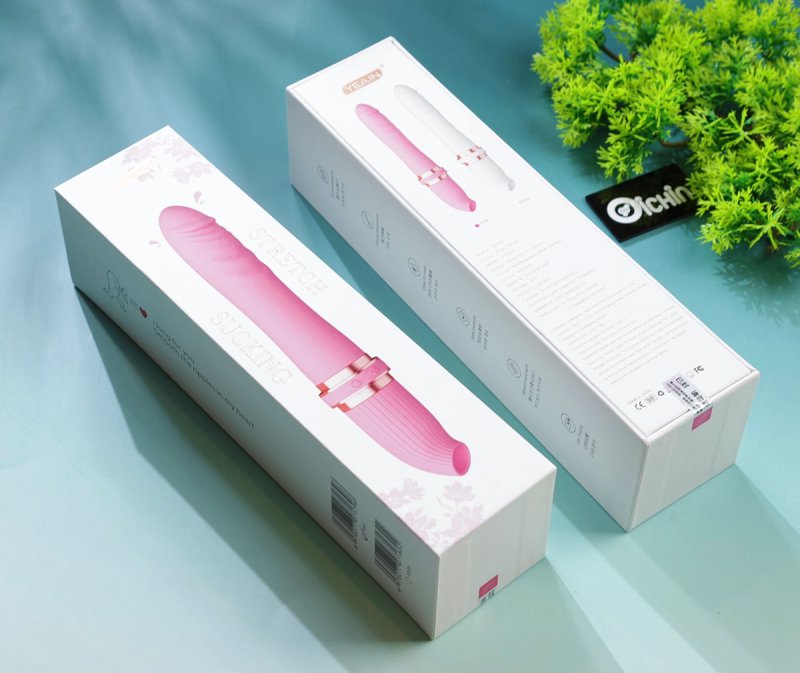 Hộp đóng gói Dương vật giả rung thổi 2 đầu Yeain Strech Sucking