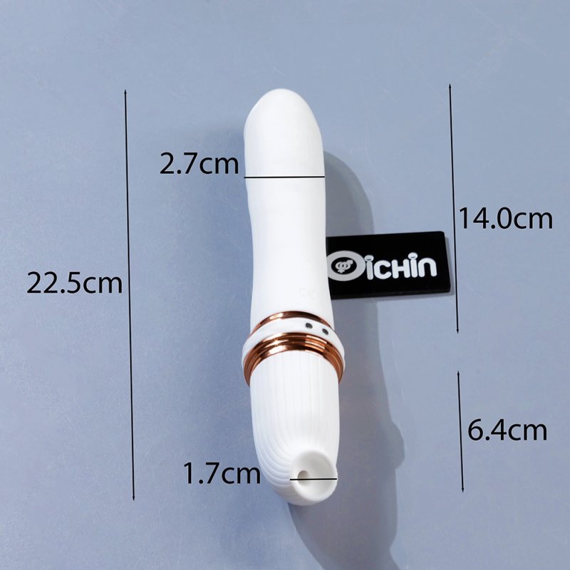 Dương vật giả rung thổi 2 đầu Yeain Strech Sucking 10 chế độ
