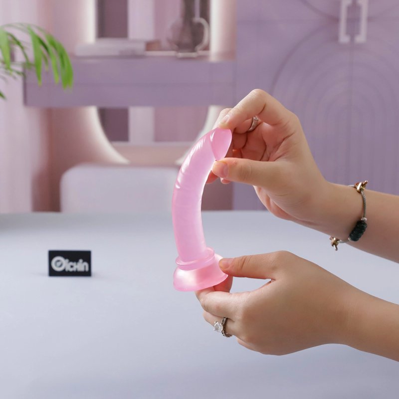 Dương vật giả size mini Chisa mềm dẻo có đế gắn tường