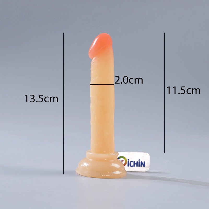 Dương vật giả size mini Chisa mềm dẻo có đế gắn tường