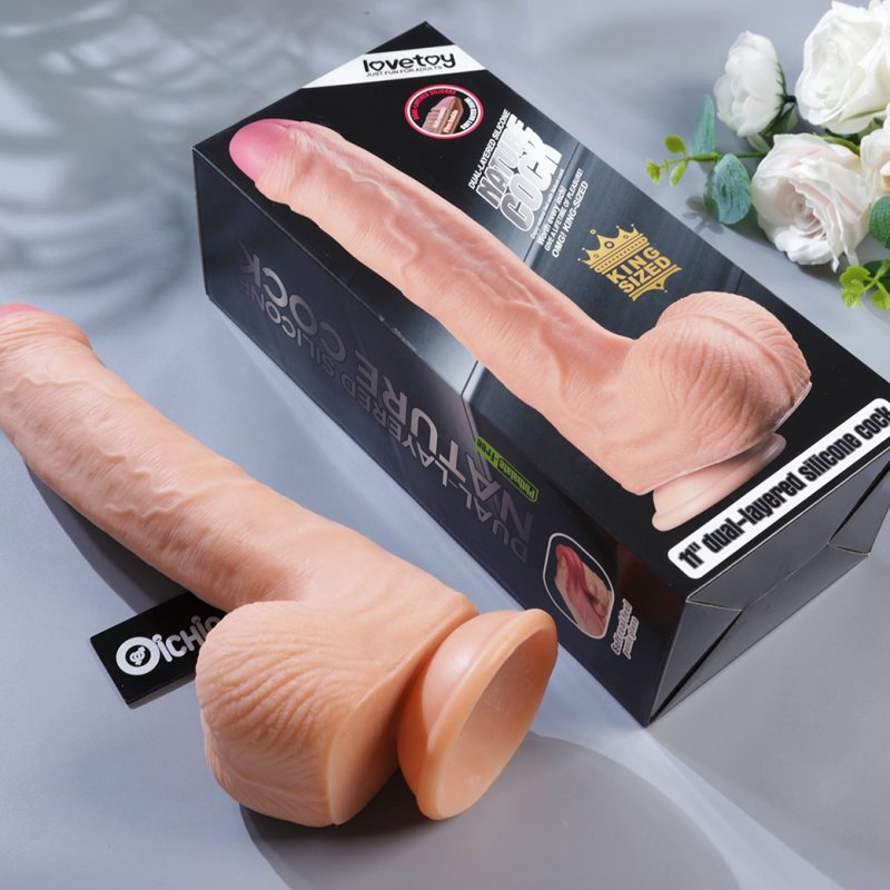 Lovetoy Nature Cock 11 inch 2 lớp mềm mịn hàng khủng