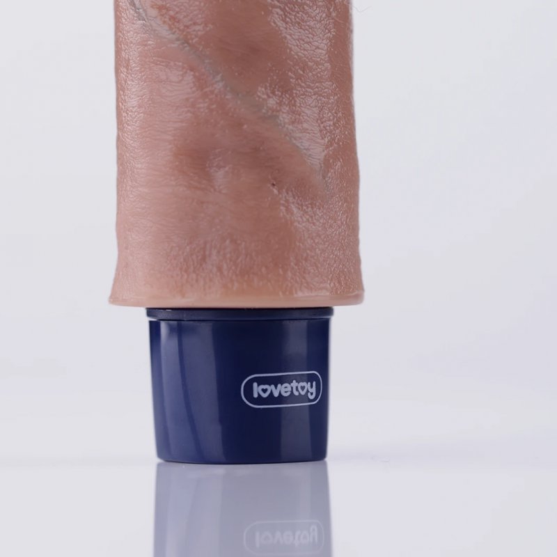 Lovetoy Softee Real 9 inch gân guốc mạnh mẽ 10 chế độ rung