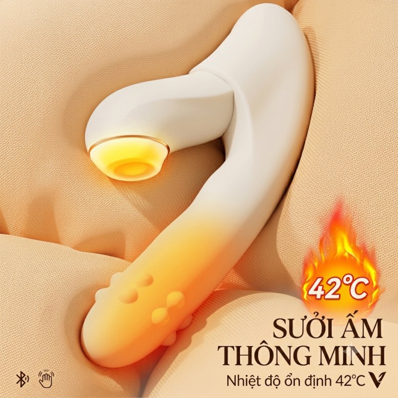 Dương vật giả Svakom Fatima Plus bi xoay massage điều khiển qua app
