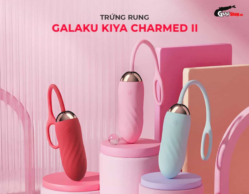 Trứng rung tình yêu Galaku Kiya Charmed II nhỏ gọn nhưng mạnh mẽ