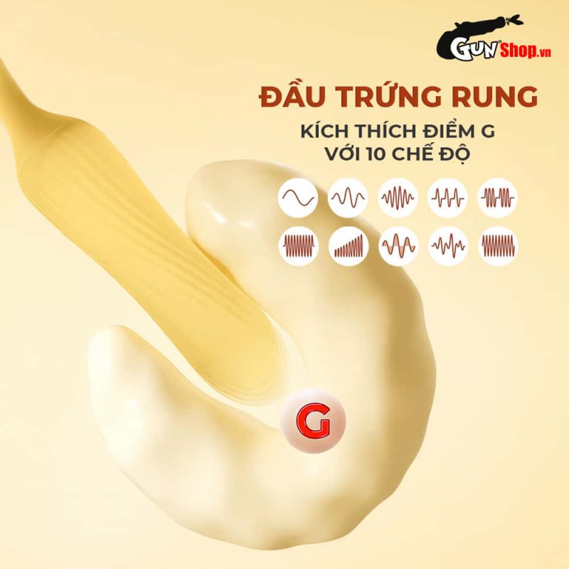 Trứng rung thú cưng Galaku Dinosaur x Demon 2 đầu rung bú mút