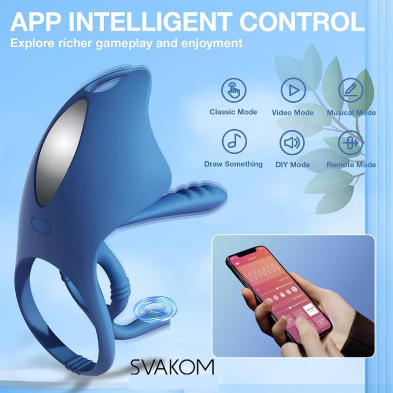 Svakom Barzillai Vòng Đeo Dương Vật Điều Khiển Qua App Tăng Khoái Cảm