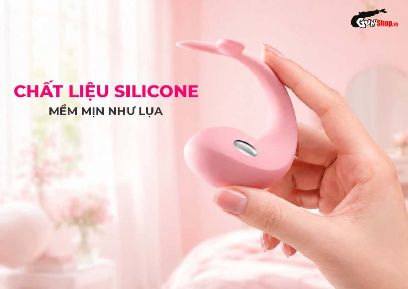 Galaku Whale với chất liệu silicone mềm mịn như lụa, an toàn cho da