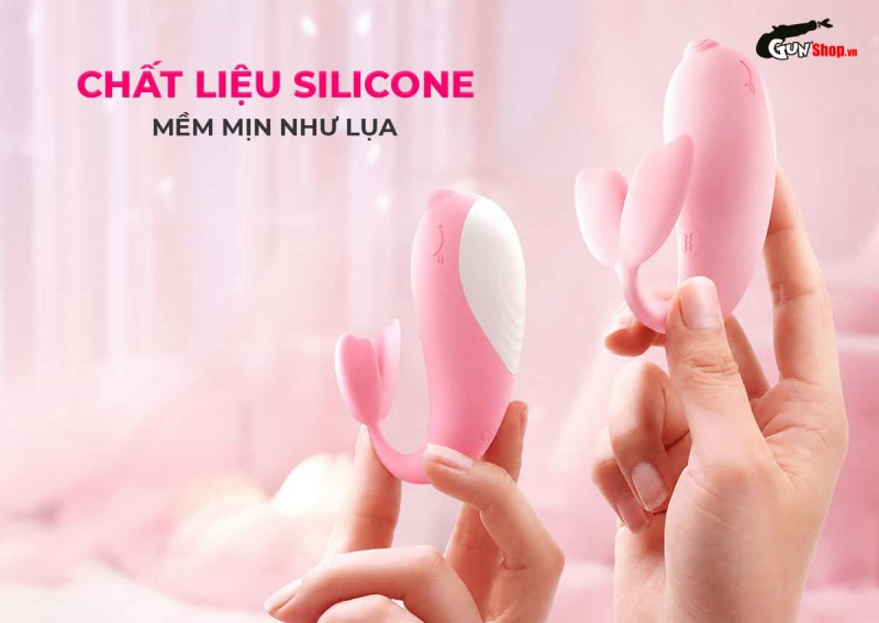 Galaku Whale Mini với chất liệu silicone mềm mịn như lụa, đàn hồi an toàn