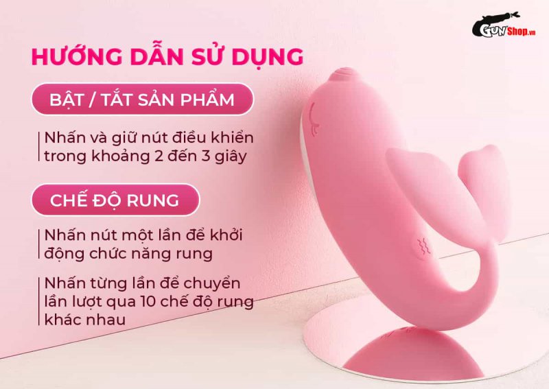 Hướng dẫn cách sử dụng trứng rung hình cá voi Galaku Whale Mini đúng cách