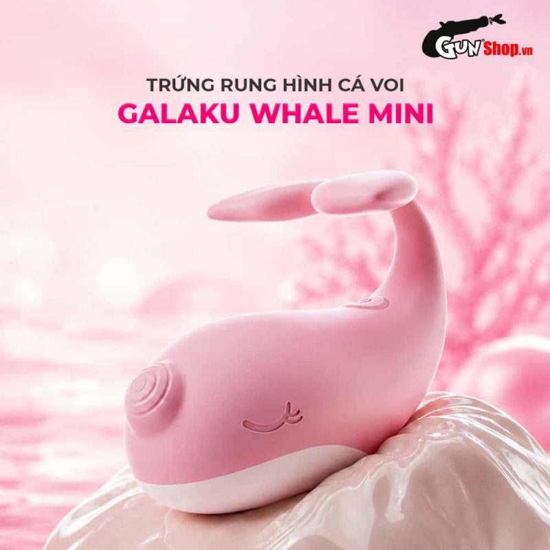 Trứng rung hình cá voi Galaku Whale Mini