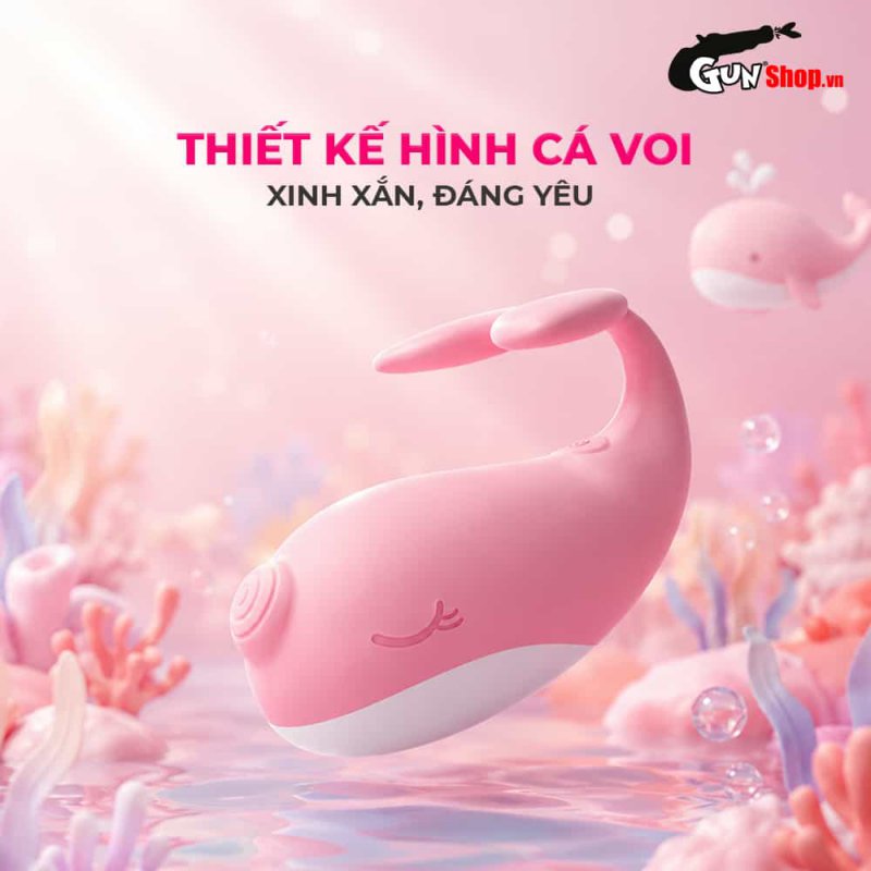 Trứng rung hình cá voi Galaku Whale Mini