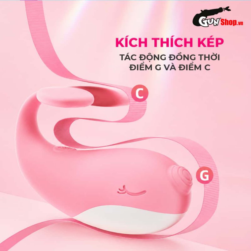 Trứng rung hình cá voi Galaku Whale Mini