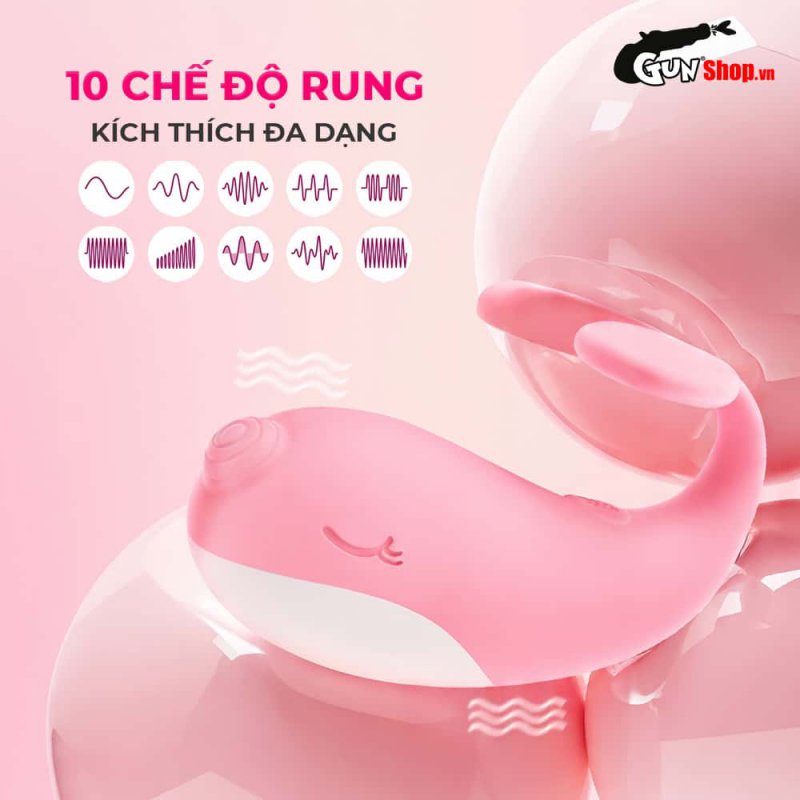 Trứng rung hình cá voi Galaku Whale Mini