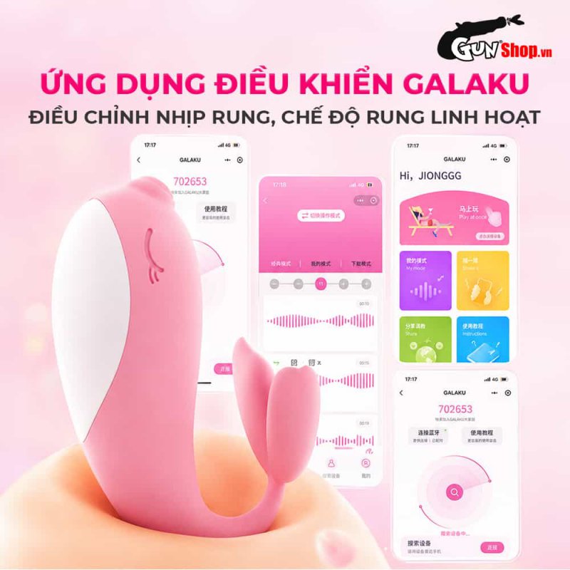 Trứng rung hình cá voi Galaku Whale Mini