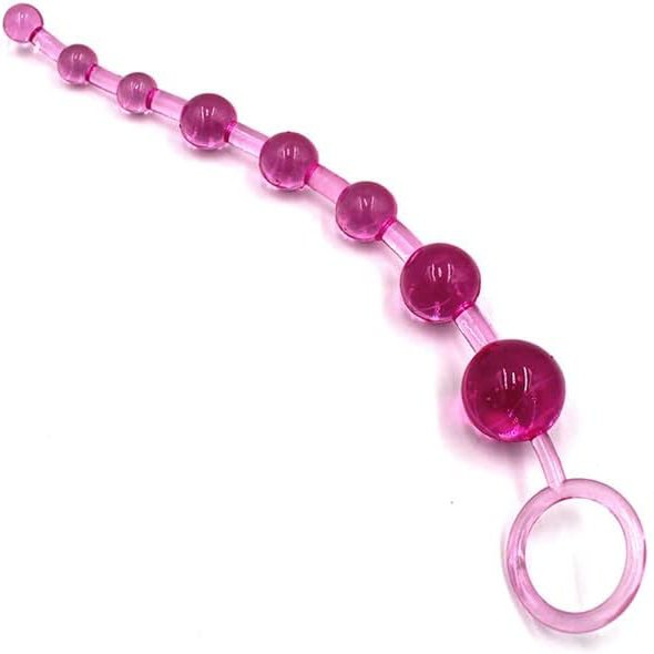 Chuỗi Hạt Massage Hậu Môn Có Vòng Kéo Anal Beads Silicone