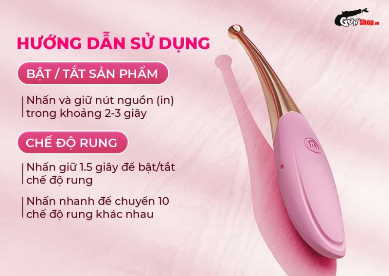 Hướng dẫn cách sử dụng máy rung massage Galaku Feather Dot Tide đúng cách