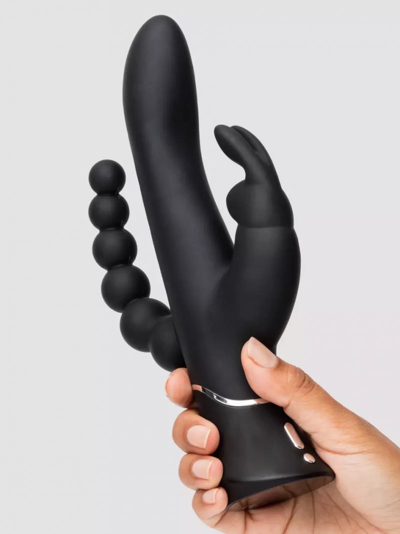 Máy rung kích thích Happy Rabbit Triple được thiết kế một các độc đáo với 3 nhánh rung