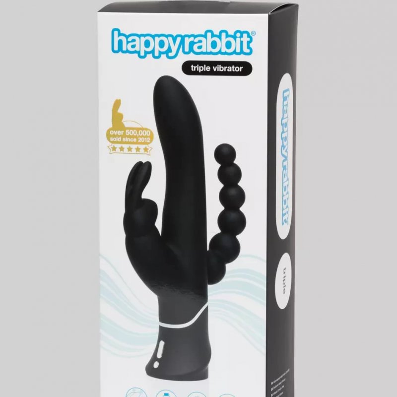 Happy Rabbit Triple - Lovehoney máy rung kích thích 3 trong 1
