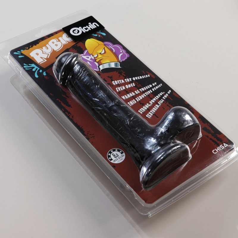 Dương vật giả chisa rubicon 8.8 inch màu đen gân guốc mạnh mẽ