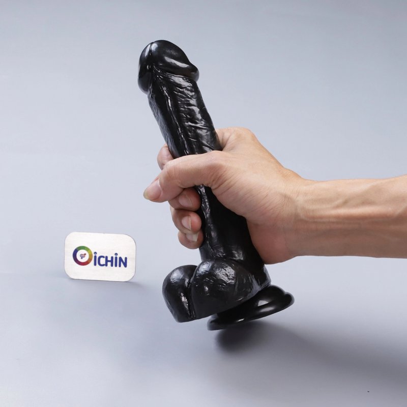 Dương vật giả chisa rubicon 8.8 inch màu đen gân guốc mạnh mẽ