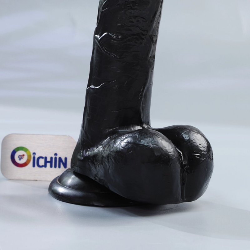 Dương vật giả chisa rubicon 8.8 inch màu đen gân guốc mạnh mẽ