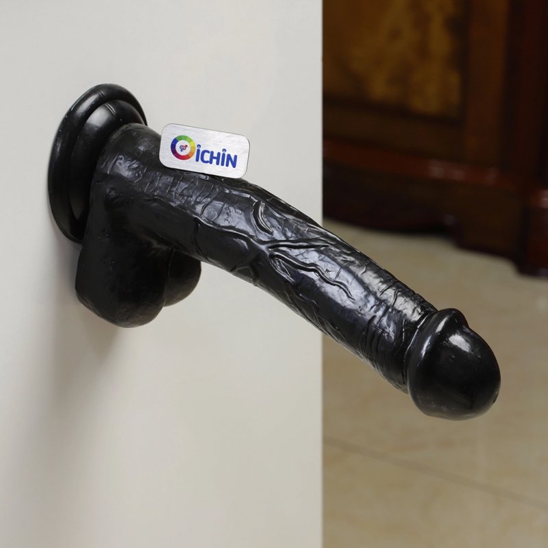Dương vật giả chisa rubicon 8.8 inch màu đen gân guốc mạnh mẽ