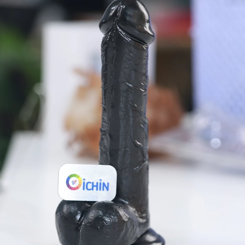 Dương vật giả chisa rubicon 8.8 inch màu đen gân guốc mạnh mẽ