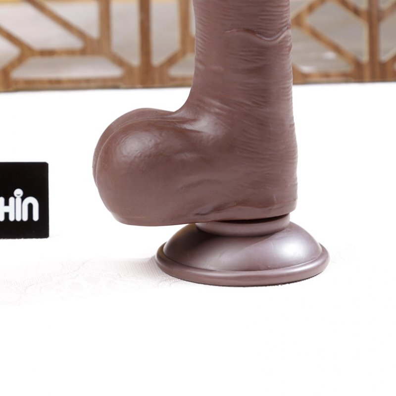 Dương vật giả Lovetoy Sliding Skin Dual Layer 8 inch gân guốc châu Phi