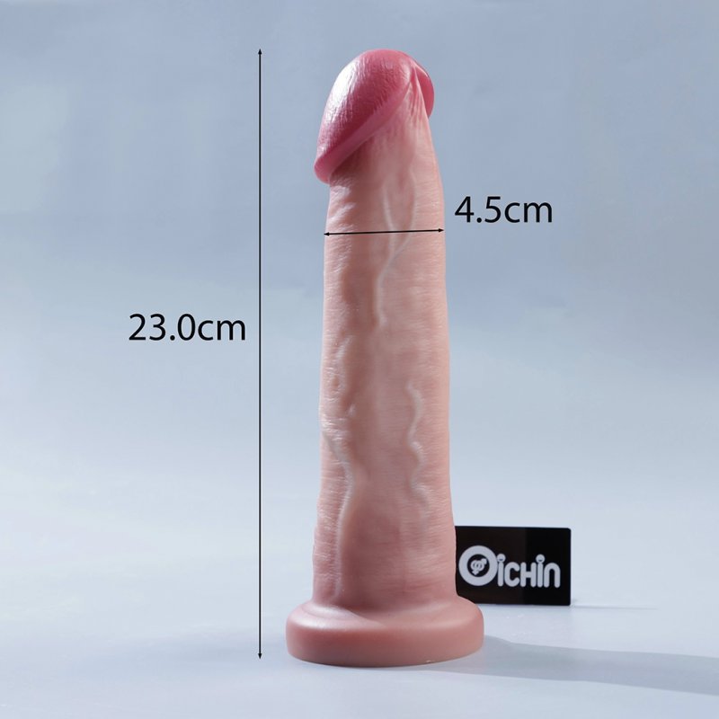 Cu giả 2 lớp Lovetoy Sliding Skin Pro II 9 inch mềm mại gân guốc