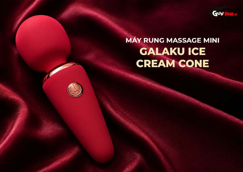 Máy rung massage mini Galaku Ice Cream Cone nhỏ gọn mạnh mẽ