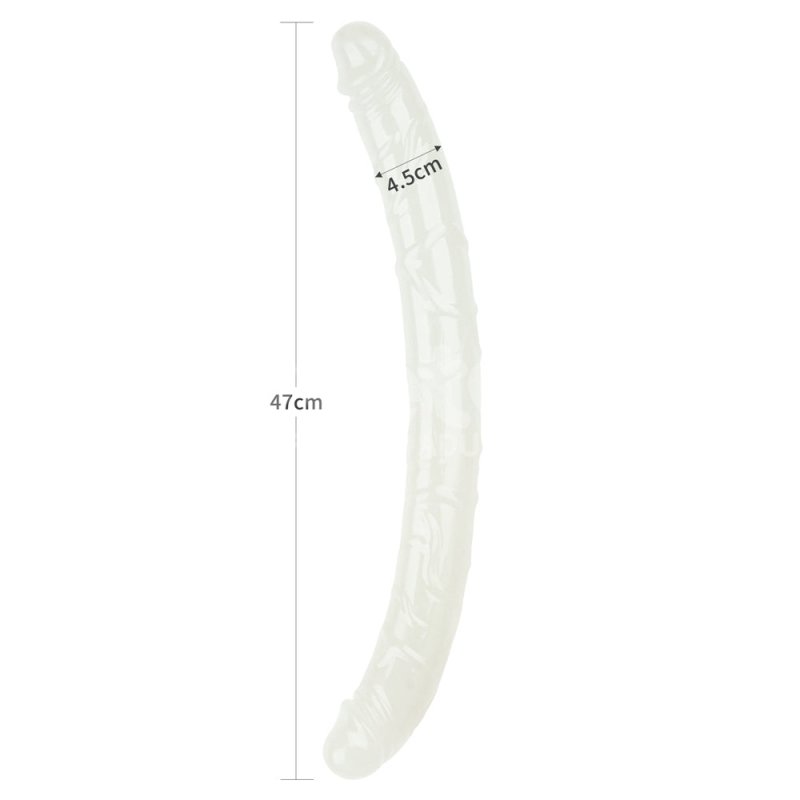 Lovetoy Lumino Play 18.5 inch Dương vật giả 2 đầu phát sáng
