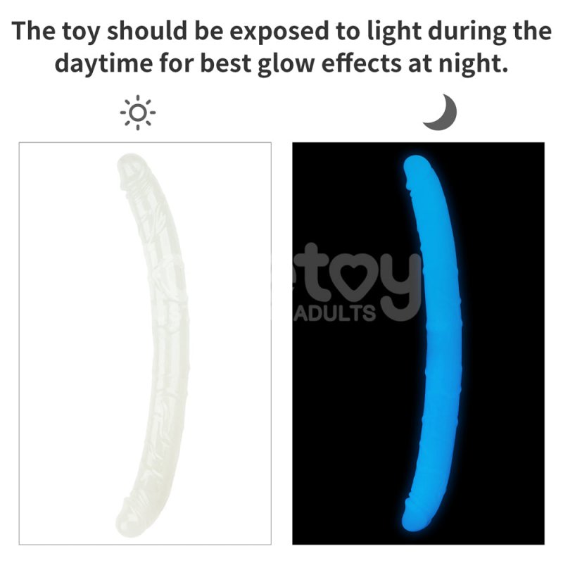 Lovetoy Lumino Play 18.5 inch Dương vật giả 2 đầu phát sáng