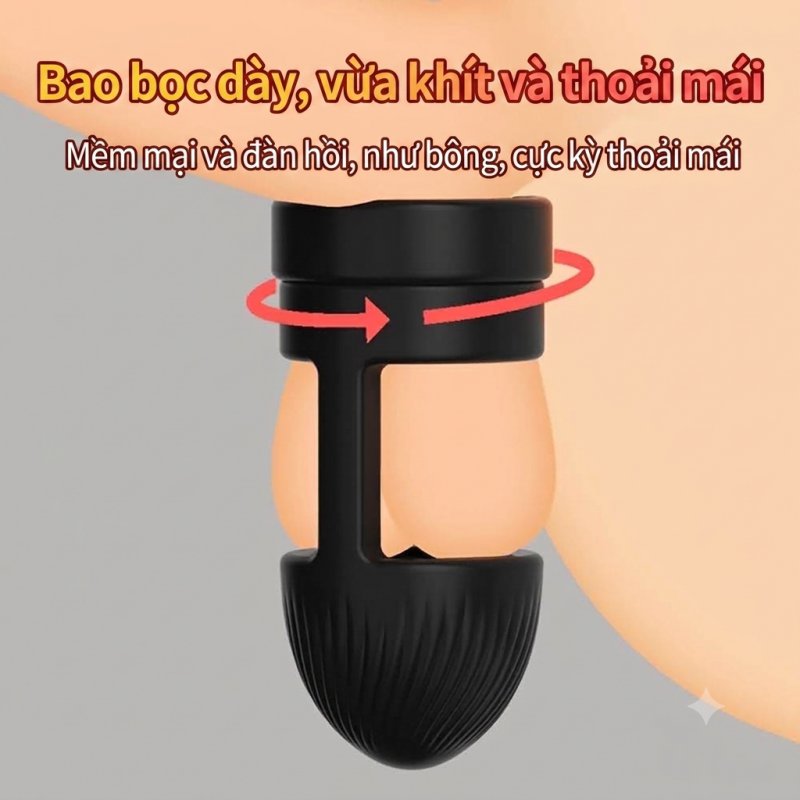 Vòng Đeo Khóa Tinh Nam QHYSIN Đa Năng - Hỗ Trợ Cương Cứng Dương Vật Tăng Kích Thước & Chống Xuất Tinh Sớm