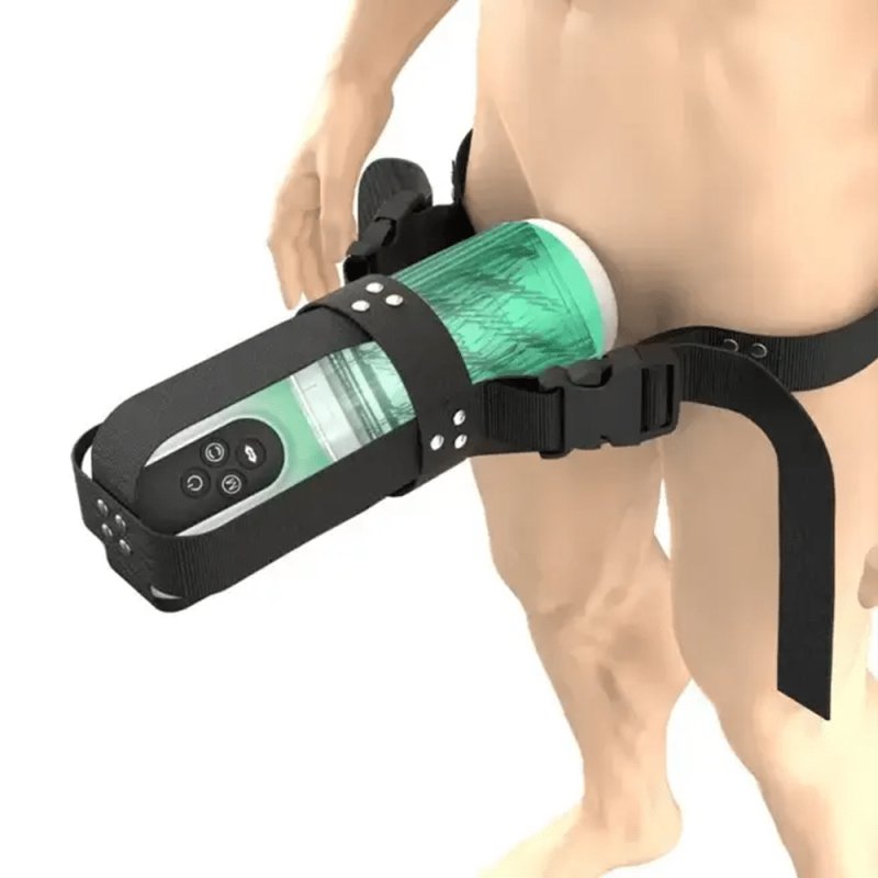 Máy thủ dâm tự động AierLe Bole Pro rung bú hút liếm sục xoay masaage thuỷ lực nước có dây đai đeo