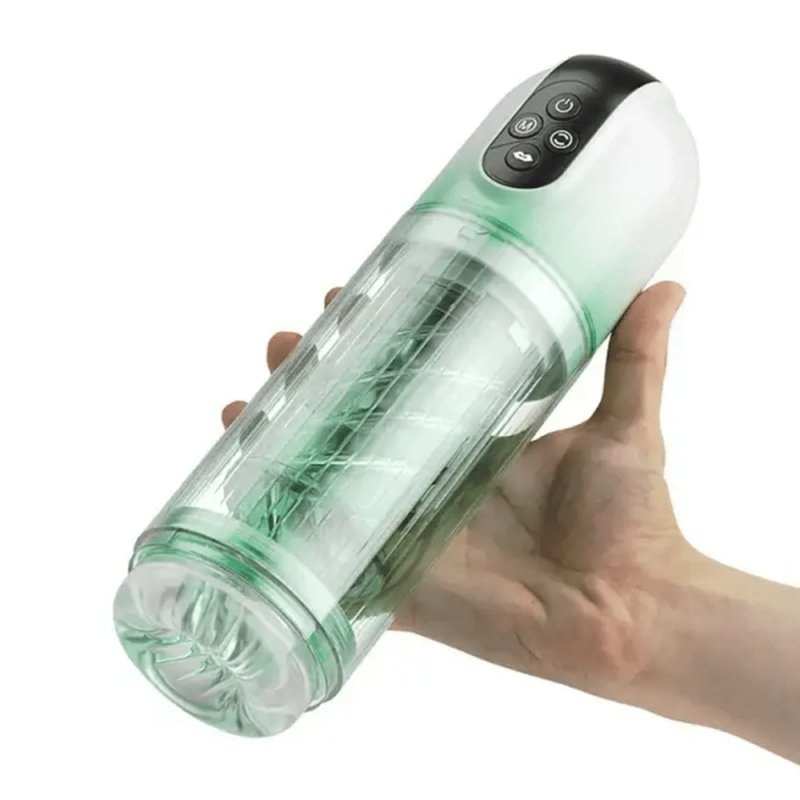 Máy thủ dâm tự động AierLe Bole Pro rung bú hút liếm sục xoay masaage thuỷ lực nước có dây đai đeo