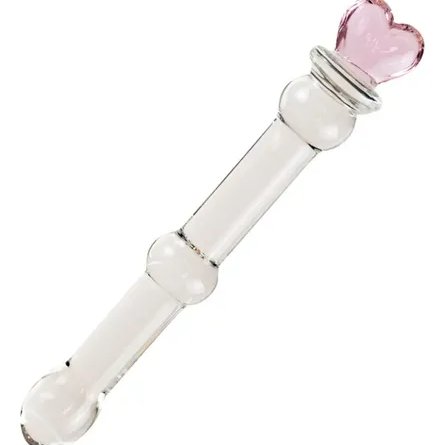 Anal Plug Thuỷ Tinh Hai Đầu Hình Trái Tim Ikoky Nút Kích Thích Hậu Môn