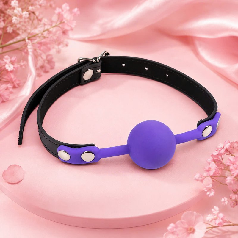 Bóng Bịt Miệng Gad BDSM Cao Cấp Silicon & Da | Khóa Đầu Quyến Rũ