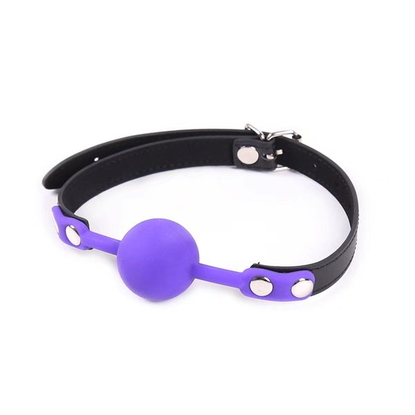 Bóng Bịt Miệng Gad BDSM Cao Cấp Silicon & Da | Khóa Đầu Quyến Rũ