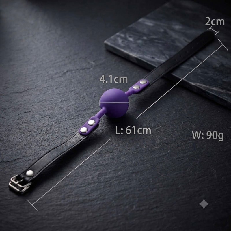 Bóng Bịt Miệng Gad BDSM Cao Cấp Silicon & Da | Khóa Đầu Quyến Rũ