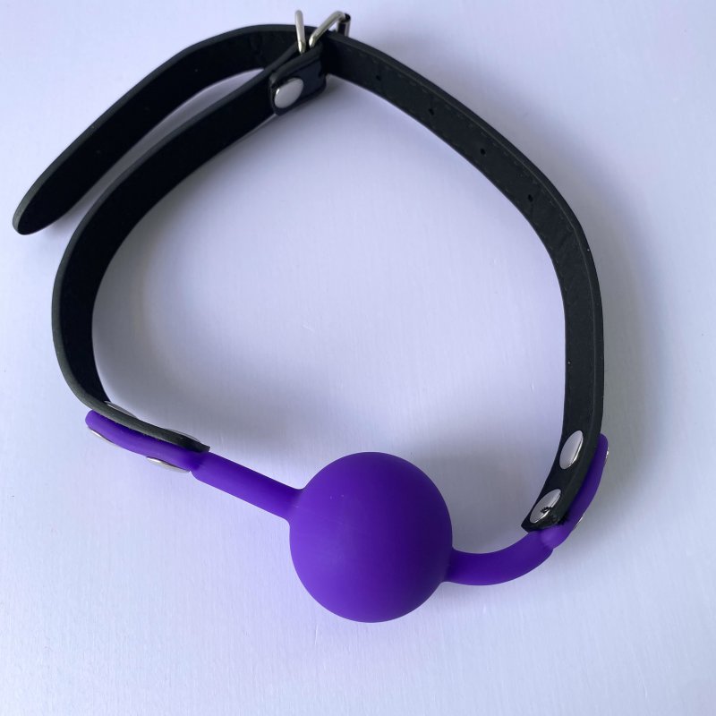 Bóng Bịt Miệng Gad BDSM Cao Cấp Silicon & Da | Khóa Đầu Quyến Rũ