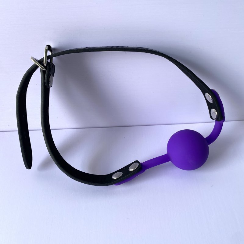 Bóng Bịt Miệng Gad BDSM Cao Cấp Silicon & Da | Khóa Đầu Quyến Rũ